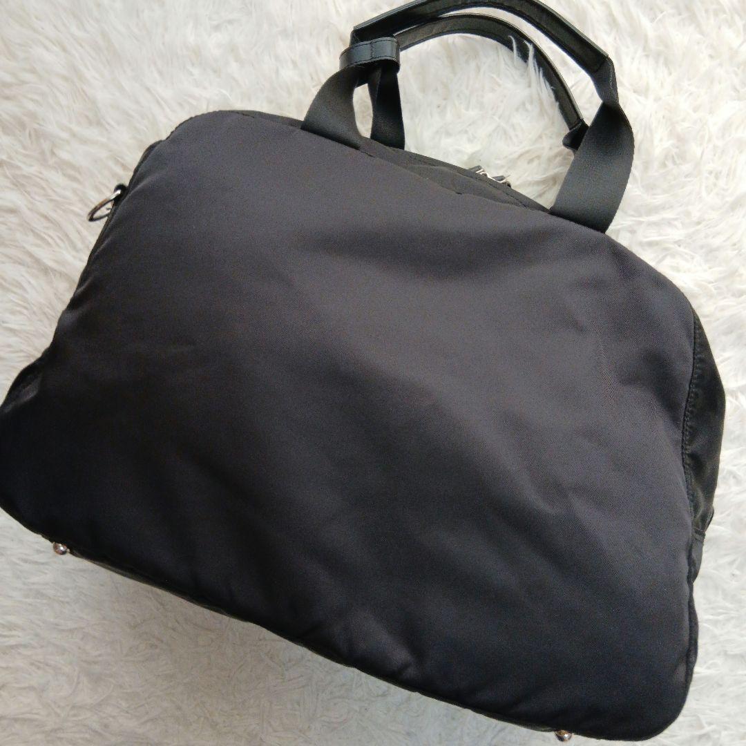 美品】【agnes b.】2WAY ボストン ショルダーバッグ ブラック - メルカリ