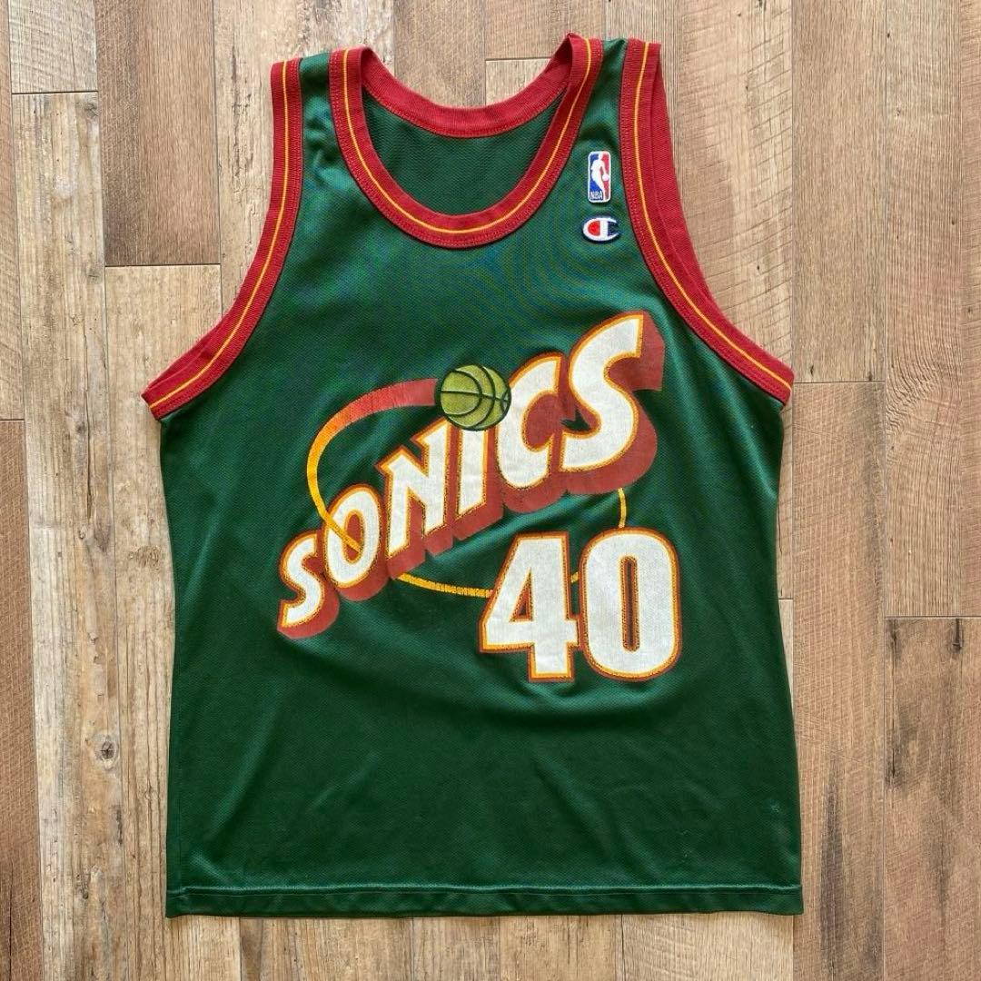 90s NBA シアトル・スーパーソニックス 40番 ショーン ケンプ - メルカリ
