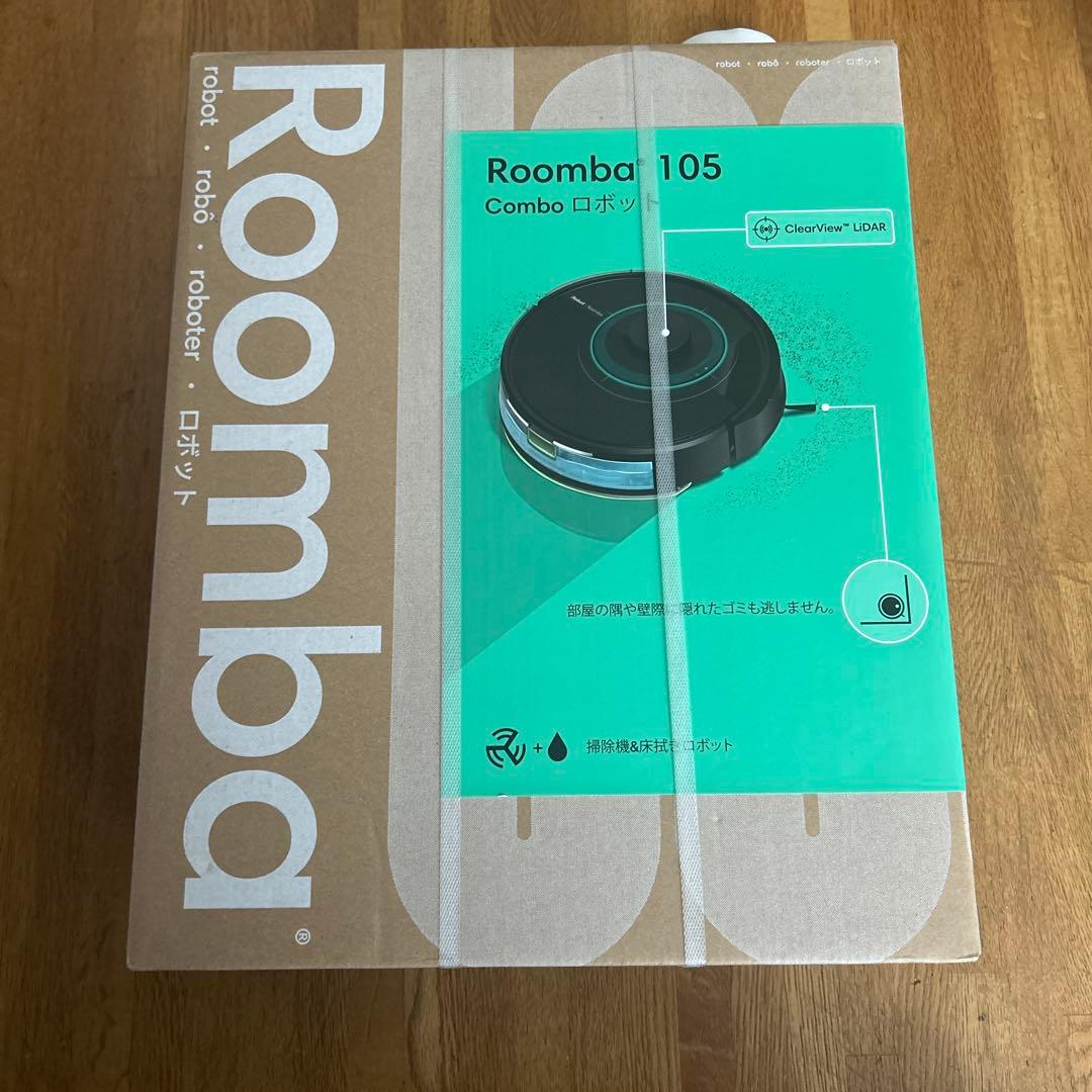 【新品未開封】ルンバ（Roomba）105 Combo ロボット掃除機 ブラック Amazon | ルンバ(Roomba) 105 Combo ロボット + AutoEmpty 充電