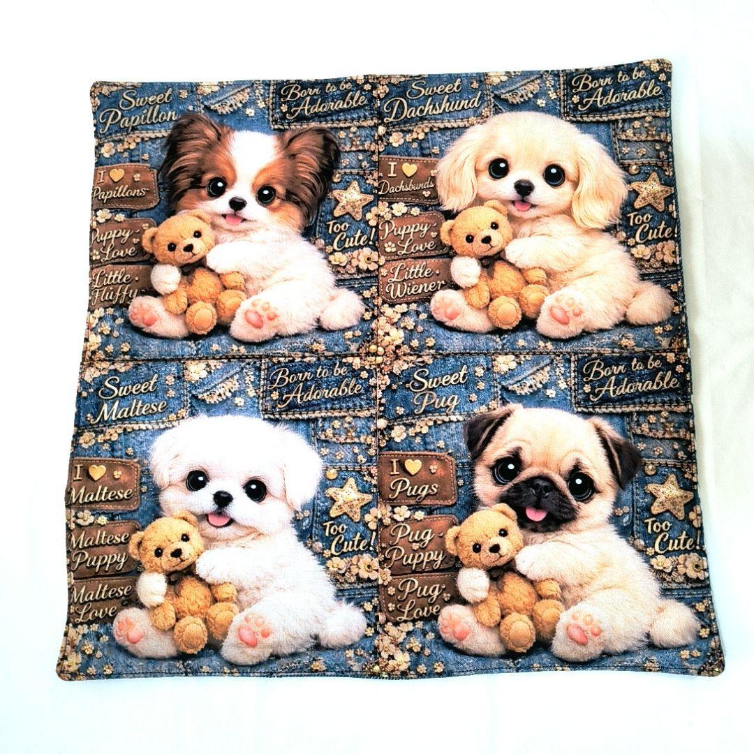 Yourelia様】ハンドメイドオーダー☆犬☆ガーゼハンカチ 9点 - メルカリ