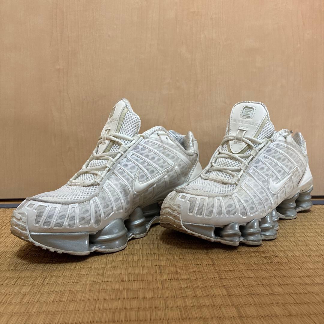 NIKE SHOX TLホワイト×グレー　27cm Nike Shox TL “White Wolf Grey” #sdcreworiginal