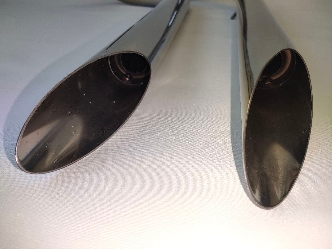 エリミネーター250V U-CPステンレス スラッシュカットマフラー - メルカリ