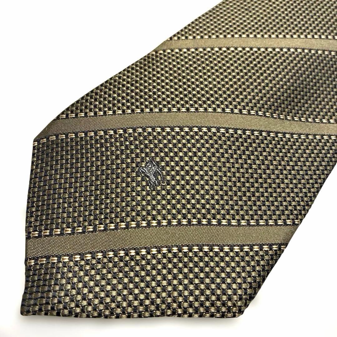 極美品】バーバリーロンドン ネクタイ シルク100% ホースロゴ レジ