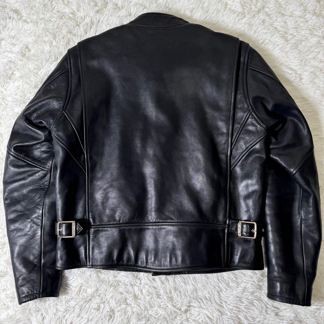 ハーレーダビッドソン ライダースジャケット シングル レザー ブラック