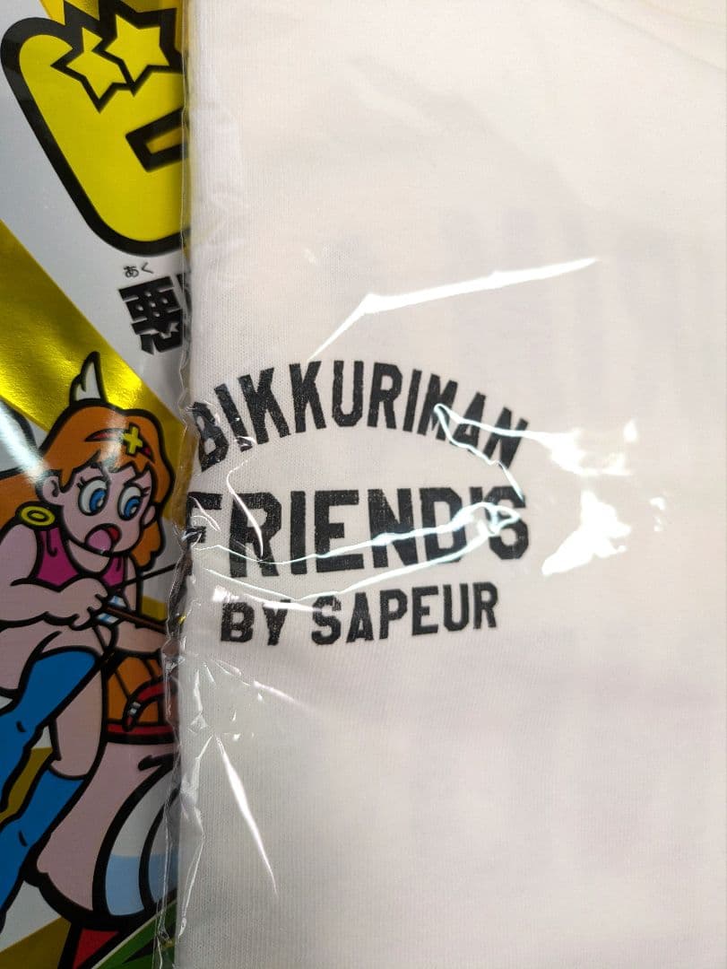 SAPEur サプール ビックリマン ロンTEE 白 Lサイズ スーパーゼウス