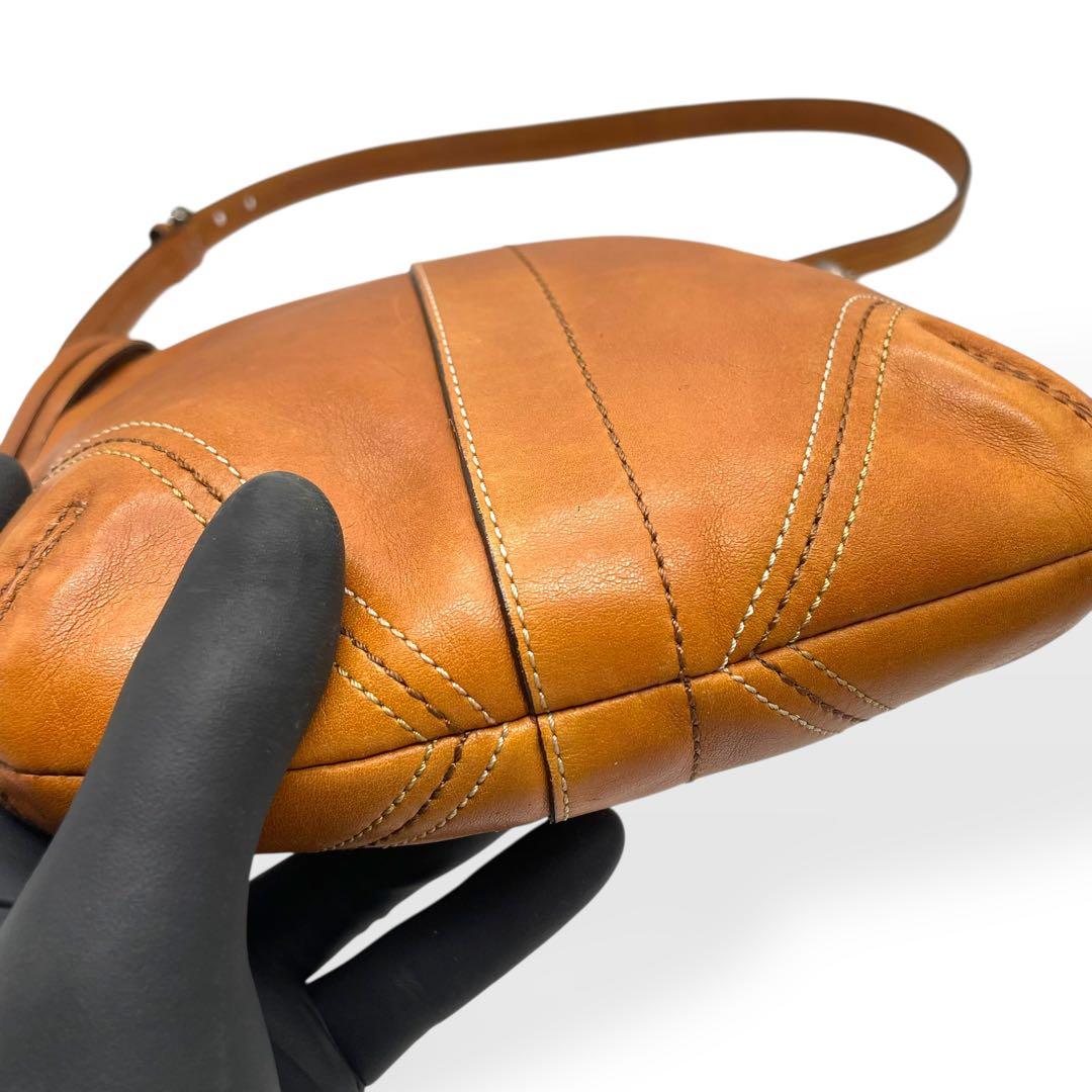 極美品 COACH オールドコーチ ショルダーバッグ 斜め掛け レザー