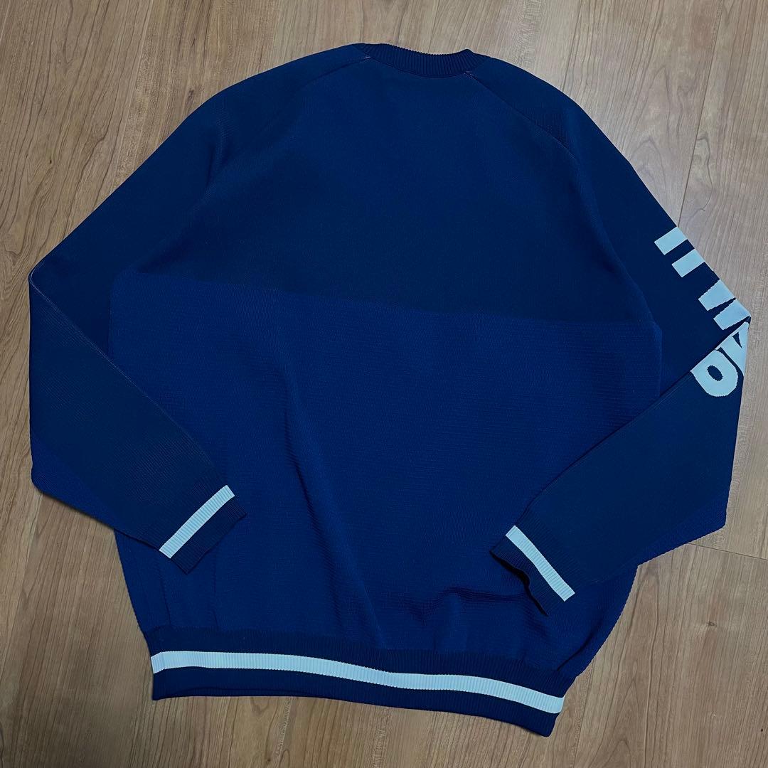 TFW49 ラウンドネック ニット ネイビー L ゴルフ セーター - メルカリ
