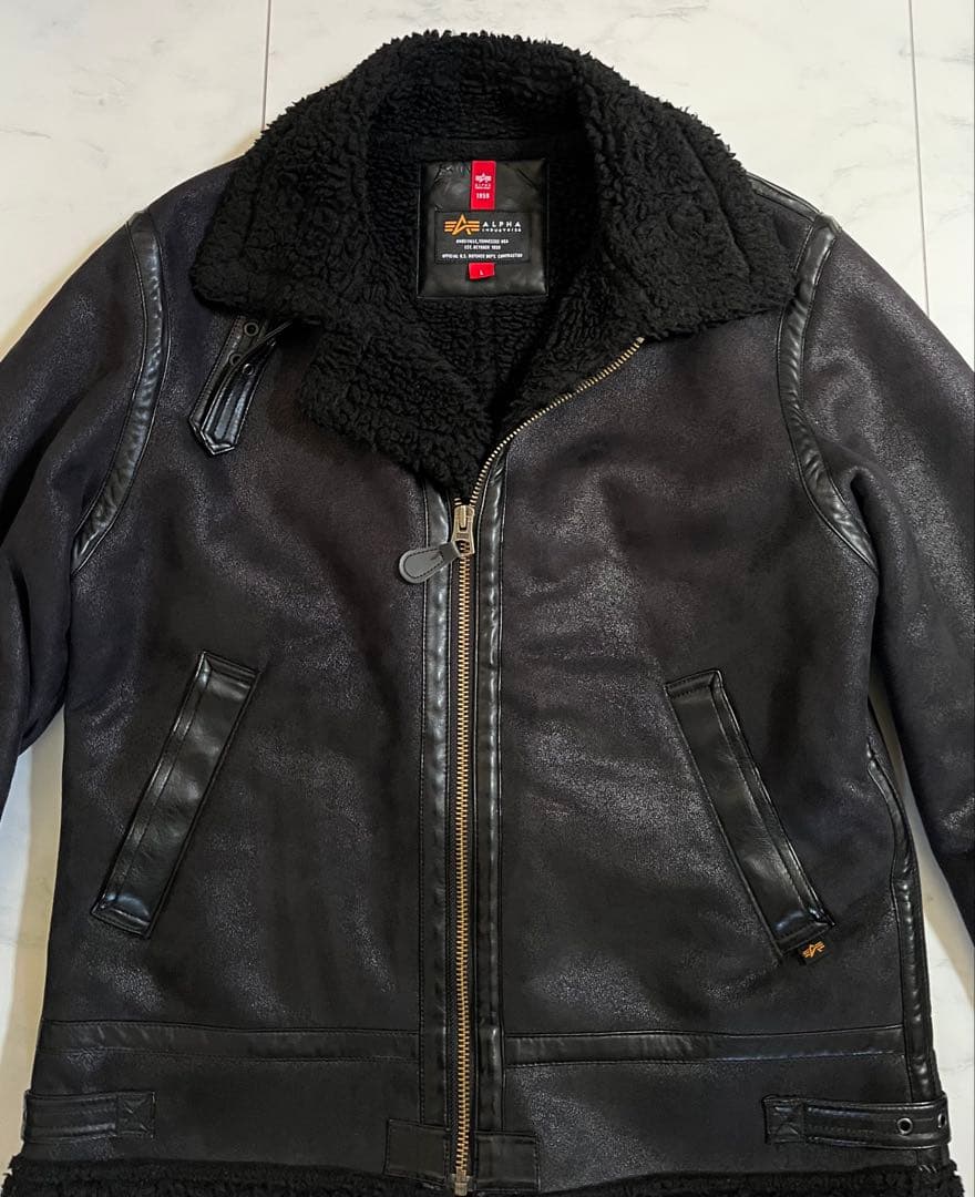 ALPHA B-3 ムートン ライダース ヒューストン AVIREX BLUCO - メルカリ