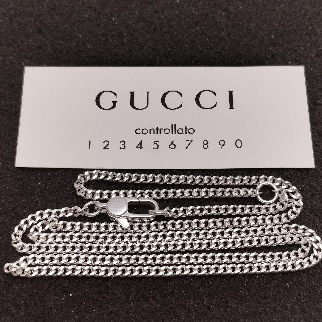 訳あり特別価格 GUCCI グッチ 45cm ネックレス 喜平 チェーン GUCCI - 正規品 訳あり GUCCI 喜平/キヘイ チェーンネックレス(42-45.5