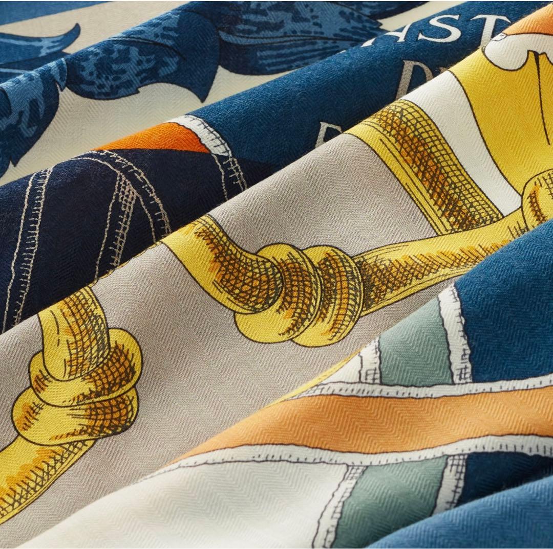 エルメス カレジェアン 帝王学・バヤデール カシシル 140 スカーフ