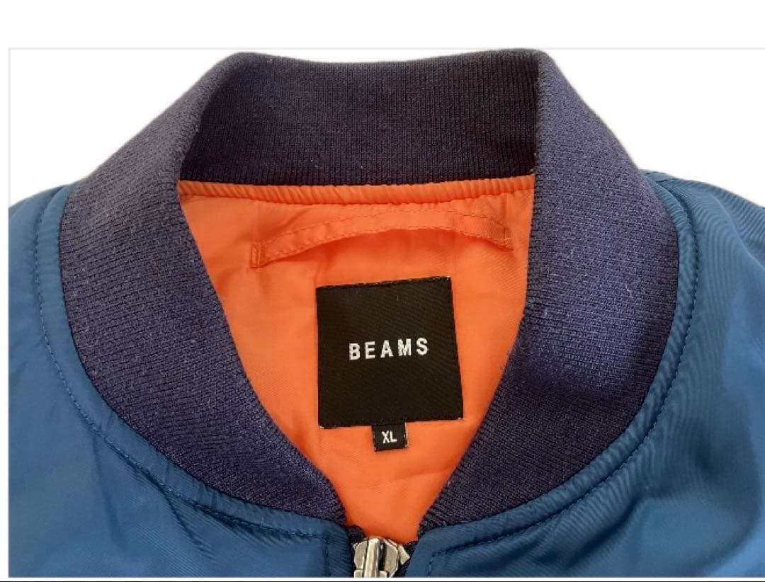 リラックスフィット THERMOLITE(R) MA-1 （撥水）BEAMS 青