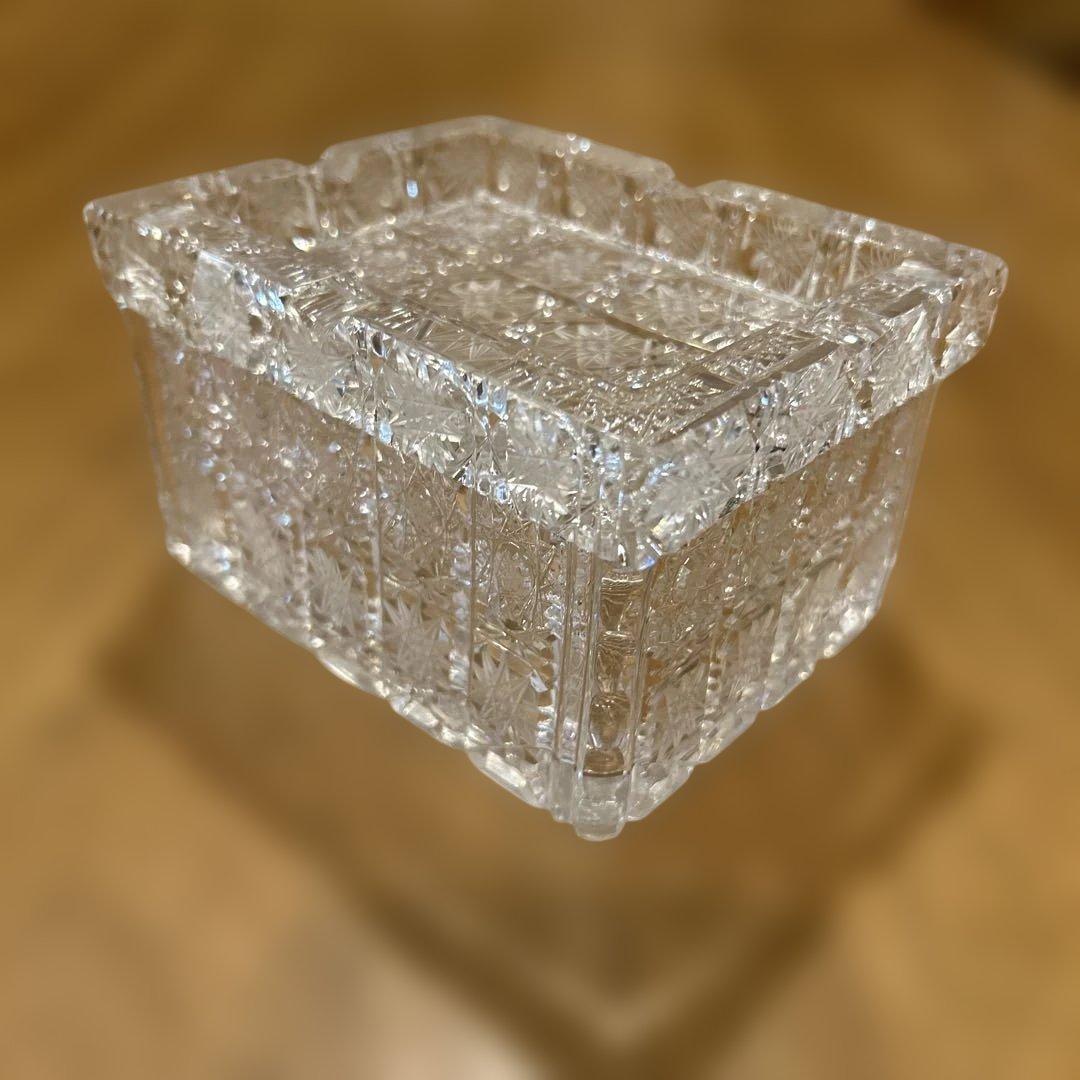 ボヘミアクリスタル 最高級 500PKモデル シガーケース灰皿 ビンテージ