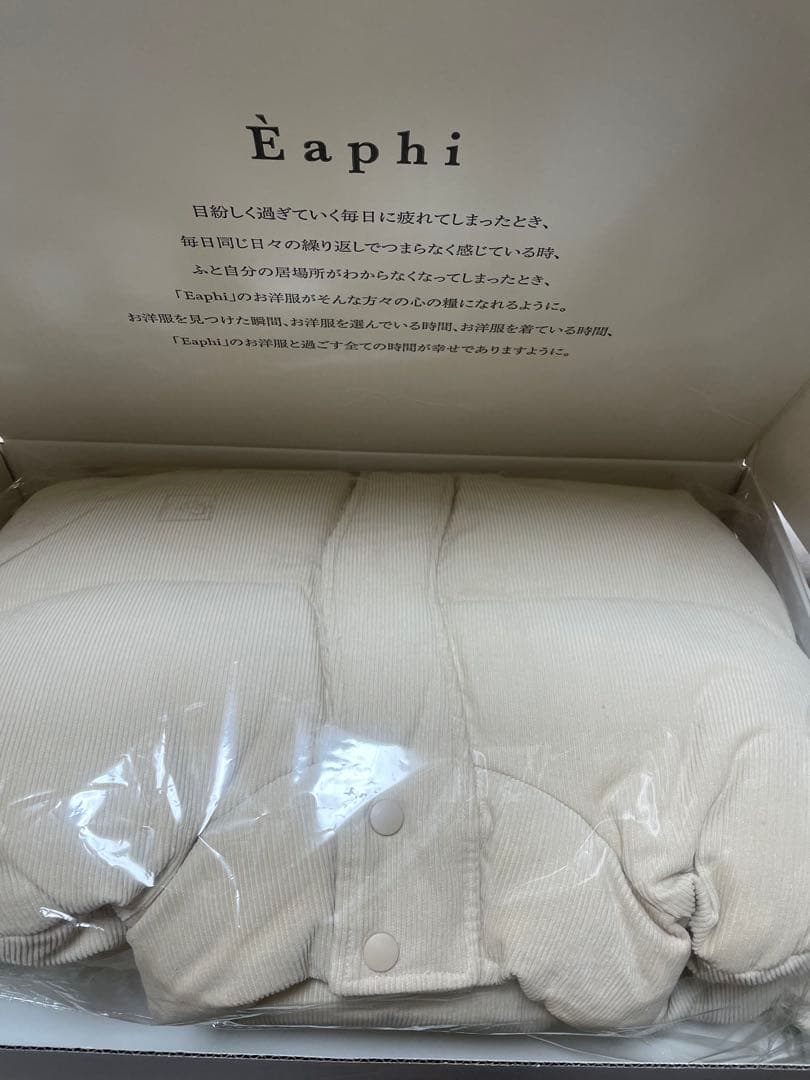 Eaphi コーデュロイパフィージャケット エフィ ダウン M - メルカリ