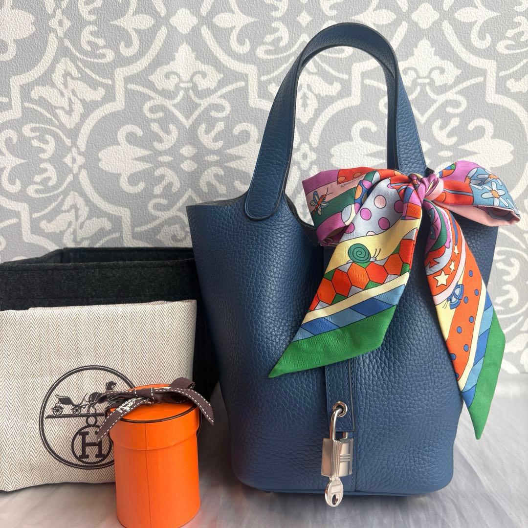 aiken エルメス ピコタンロックPM ブルーアガット X刻印 aiken様専用 エルメス ピコタンロックPM ブルーアガット X刻印 - メルカリ