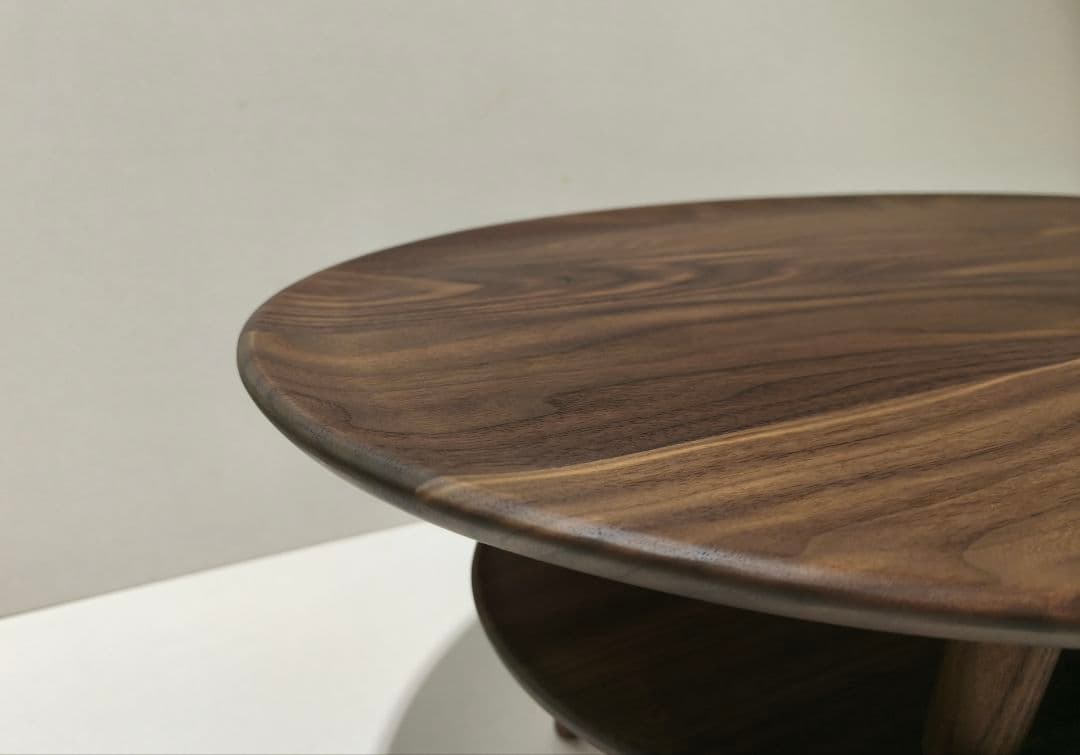 ボルドオーバル105 ウォールナットリビングテーブル無垢 レガーレ