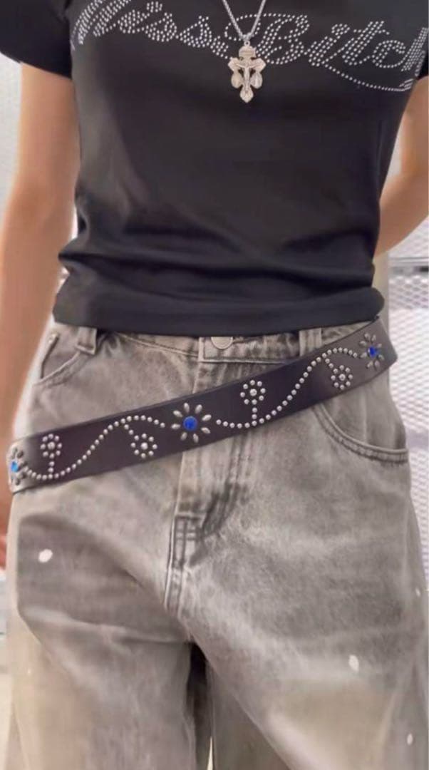 HTC A'gem スタッズベルト　studs belt A'gem（エージェム） ベルト A'GEM/9 × .kom スティングレースタッズ