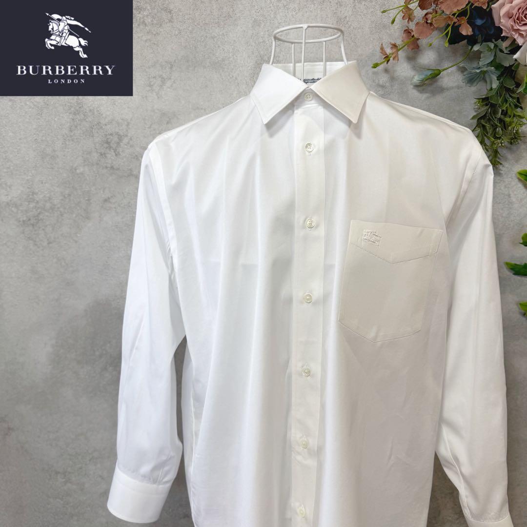 Burberry's バーバリーズ ホワイト 長袖シャツ ビジネスシャツ - メルカリ