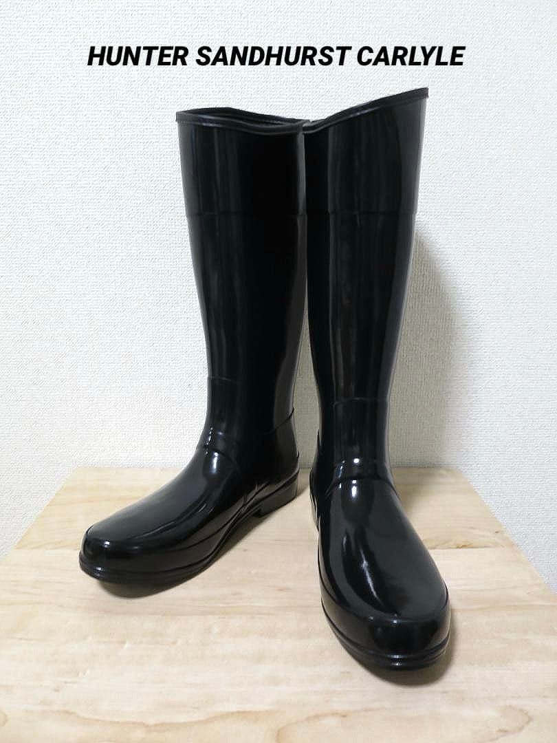靴 HUNTER SANDHURST CARLYLE UK9 Hunter | Shoes | Hunter Womens Sandhurst Carlyle Tall Black Rubber