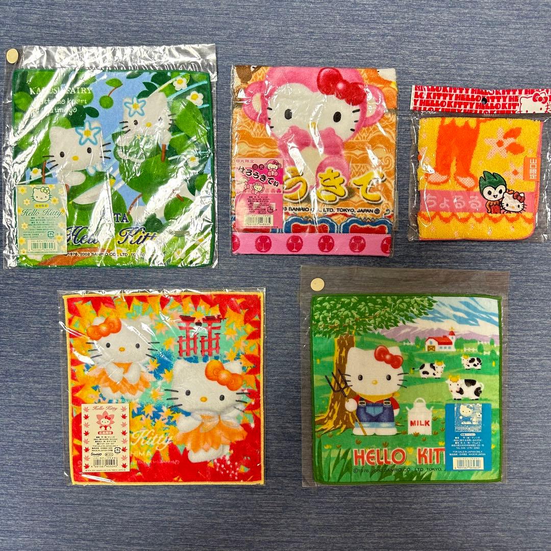 新品、未使用ハローキティ ハンカチセット＋ハーフタオル - メルカリ