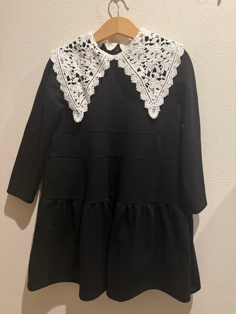 美品　IENA ENFANT 3wayエトワールワンピース　ブラック 追加2》【BASIC】3wayエトワールワンピース kids(100cm-150cm)（キッズ