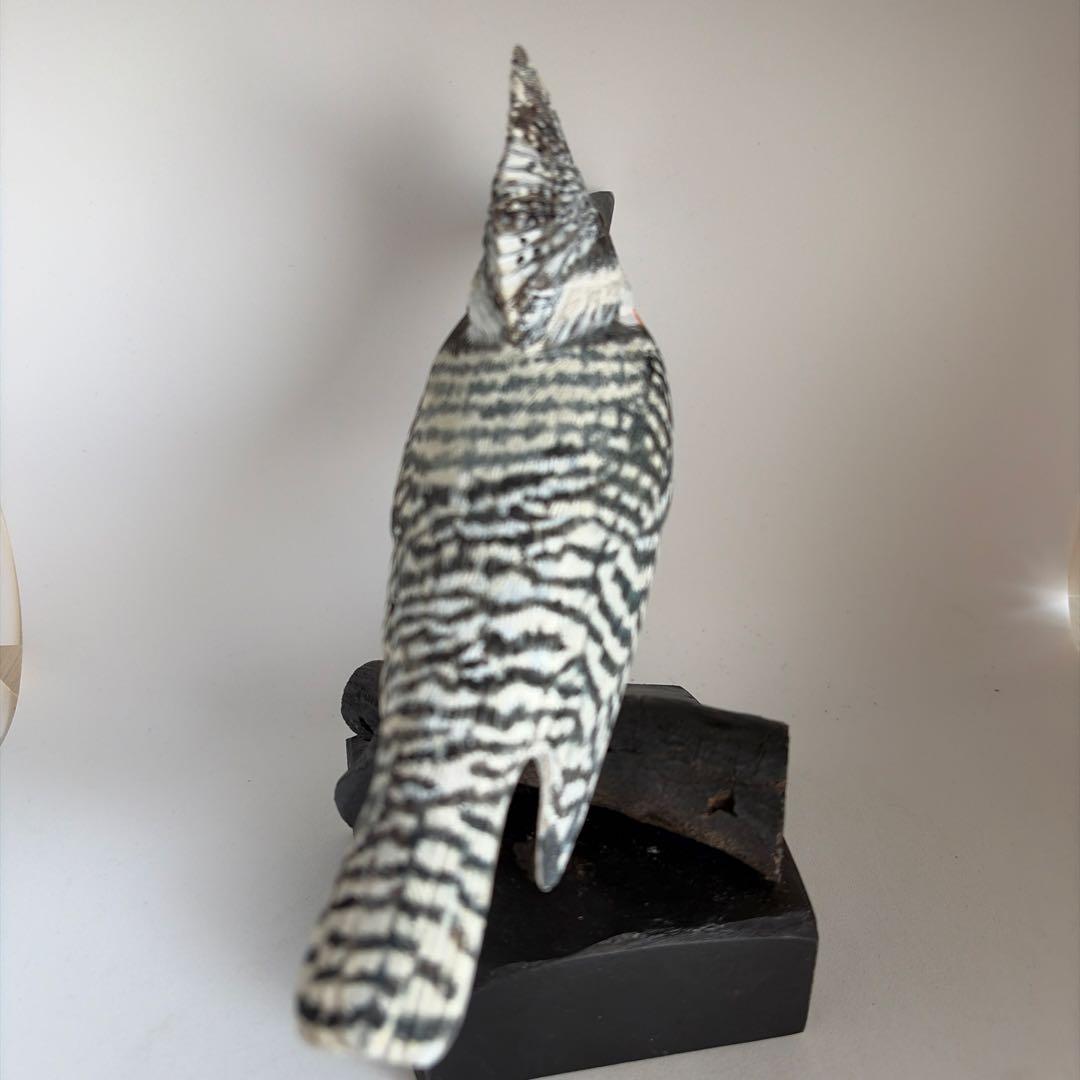 よち様専用品 「ヤマセミ」 リアルバードカービング 木彫りの野鳥 野鳥