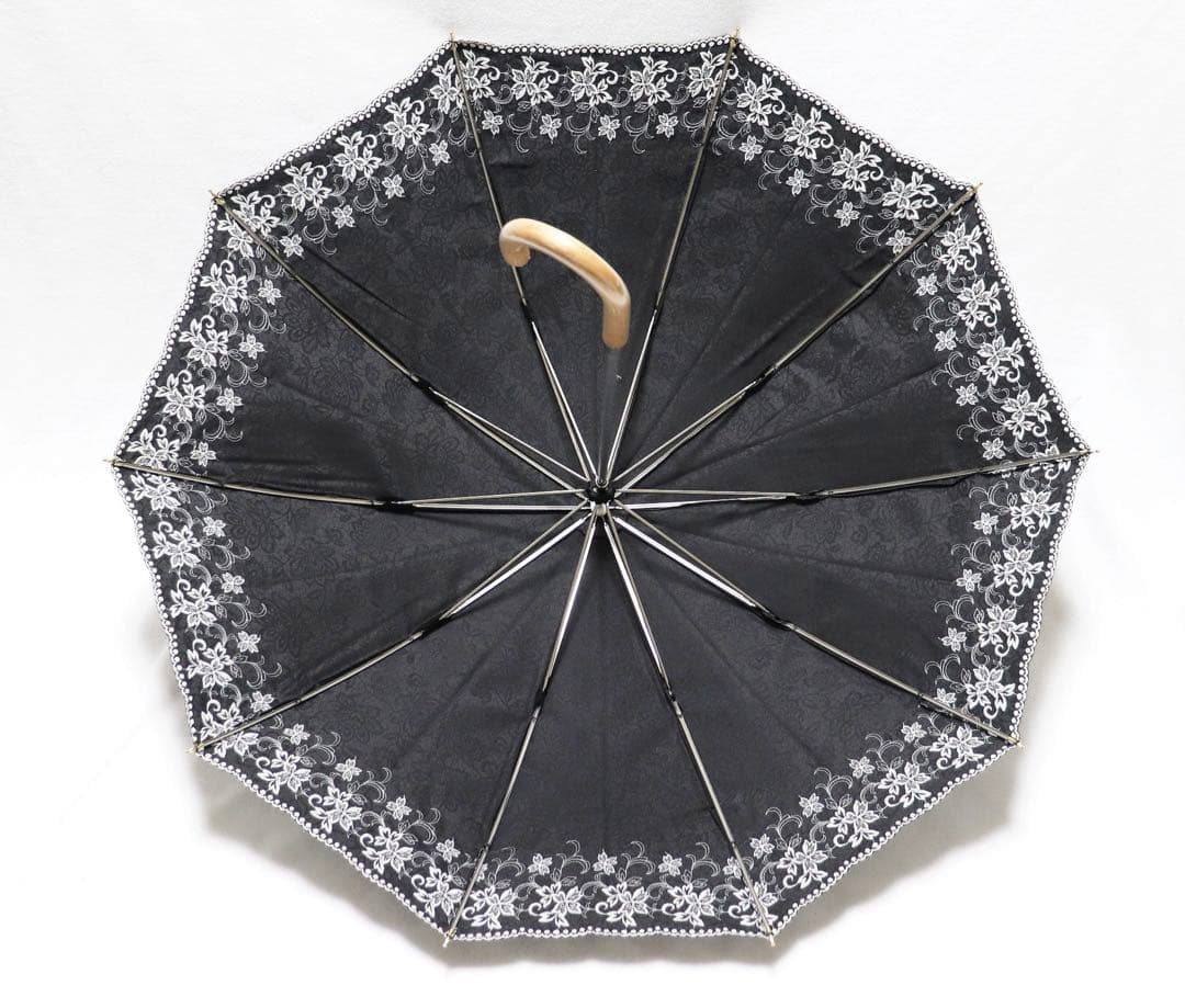 《トンボ洋傘 前原光榮商店》新品【皇室御用達ブランド】豪華刺繍 晴雨兼用高級長傘