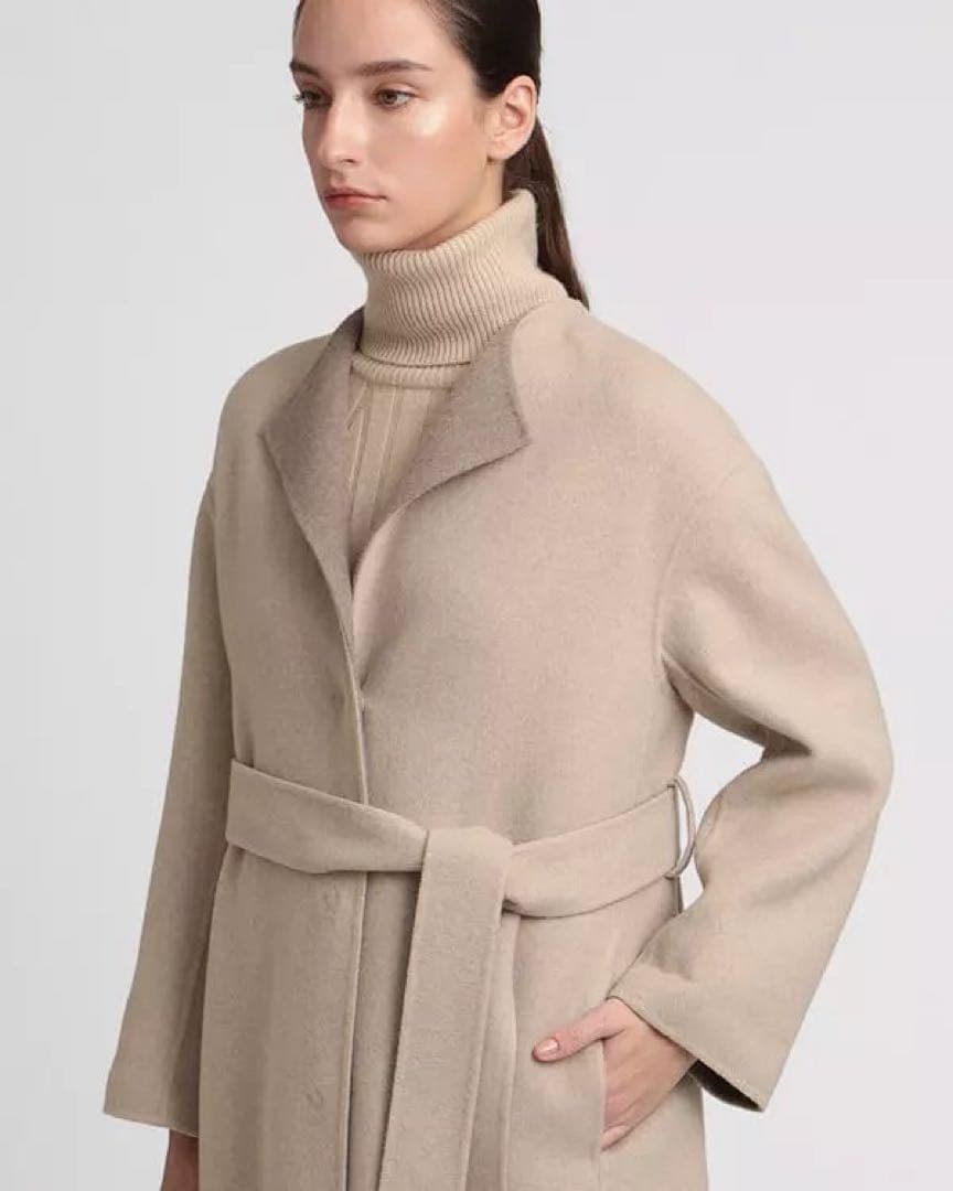 セオリーリュクス カシミヤ混ダブルフェスコート #38 theory luxe