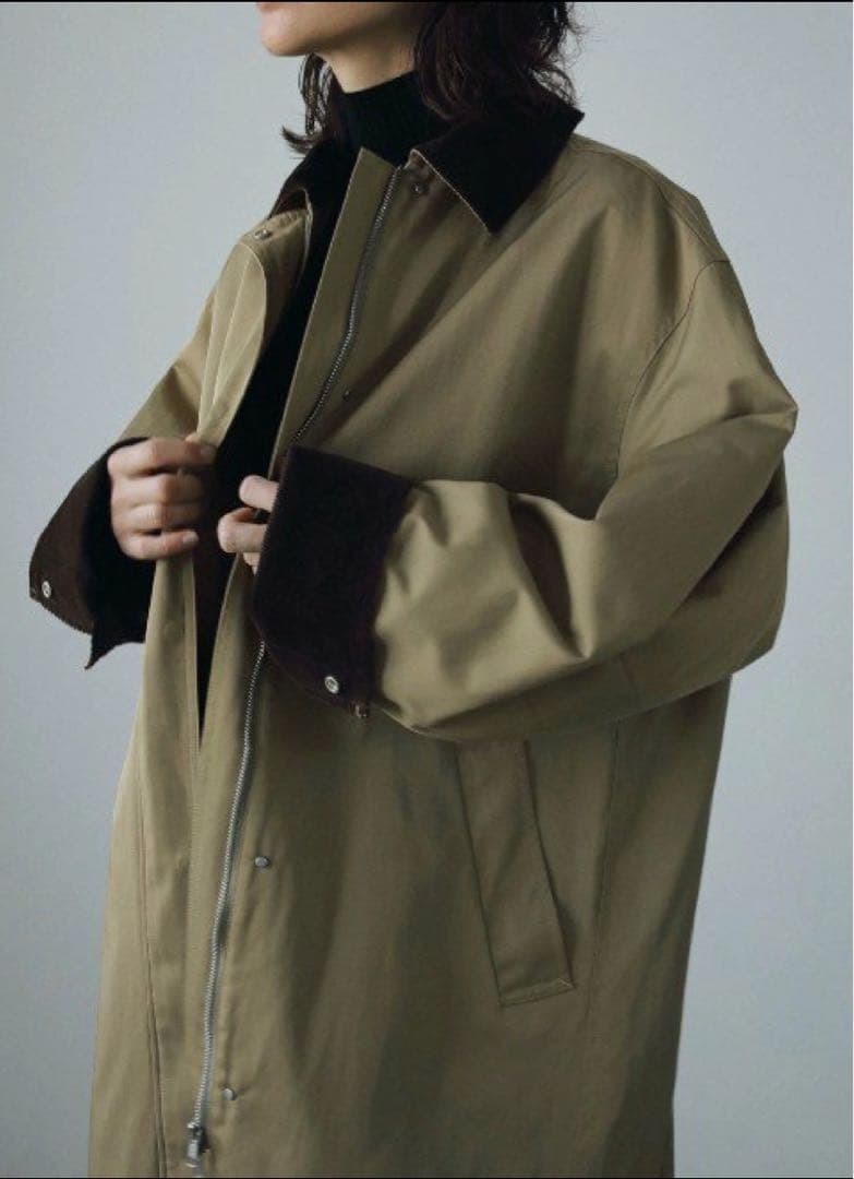 《8日限定お値下げ》ànuke アンヌーク ツイルステンカラーコート