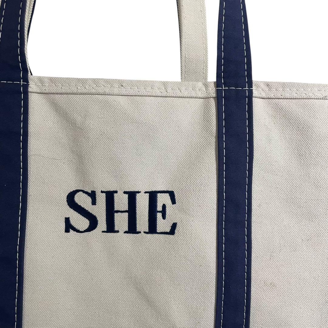 L.L.BEAN BOAT&TOTE トートバッグ　キャンバス　L