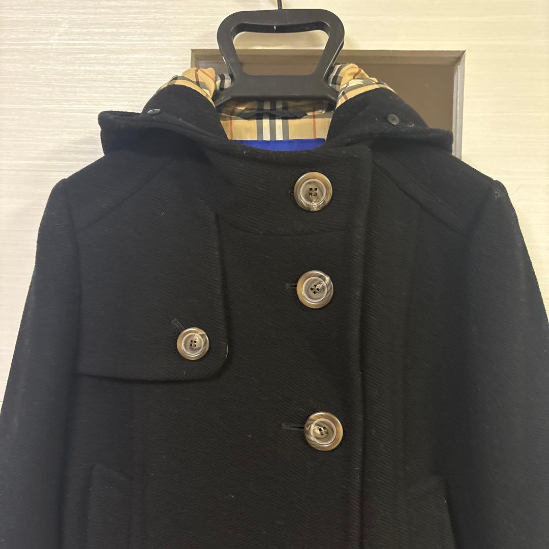 値下げ⭐︎バーバリーブルーレーベル40サイズ ￼ブラックコート M〜L