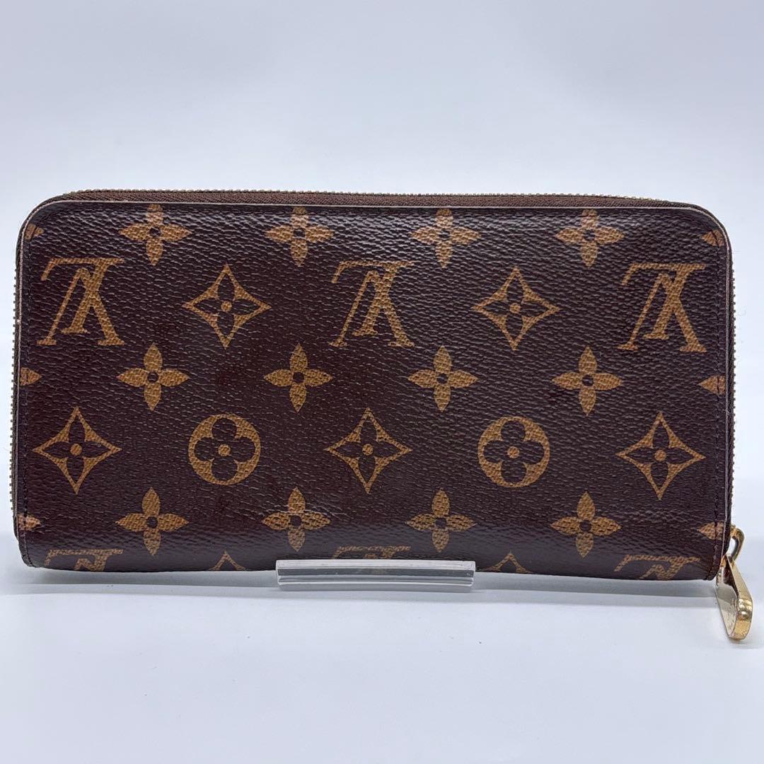 美品 ルイヴィトン ジッピーウォレット モノグラム ブラウン コクリコ