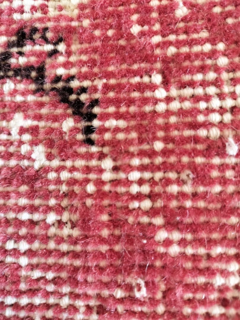 ローズ様専用】ローズレッドの上品シノワズリラグ No.742 - メルカリ