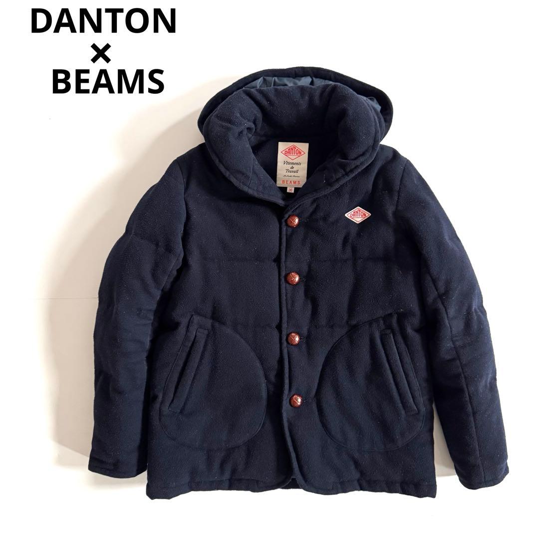 DANTON ダントンBEAMS別注 ウールモッサダウン サイズ36 ネイビー