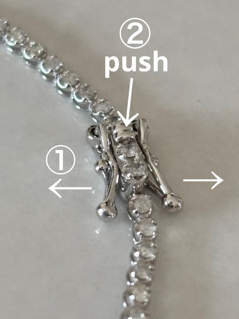 K18WGダイヤモンドブレスレット テニスブレスレット　0.95ct 16㎝