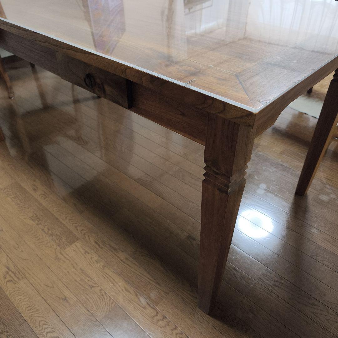 【3/2までの出品】カリッジマーケット☆チーク・ダイニングテーブル《ダヴィンド》