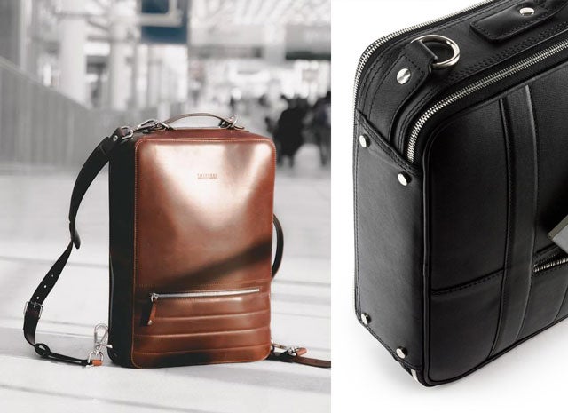 出張にも最適！3WAY可能な多機能&高級レザーバックパック48Hr Switch