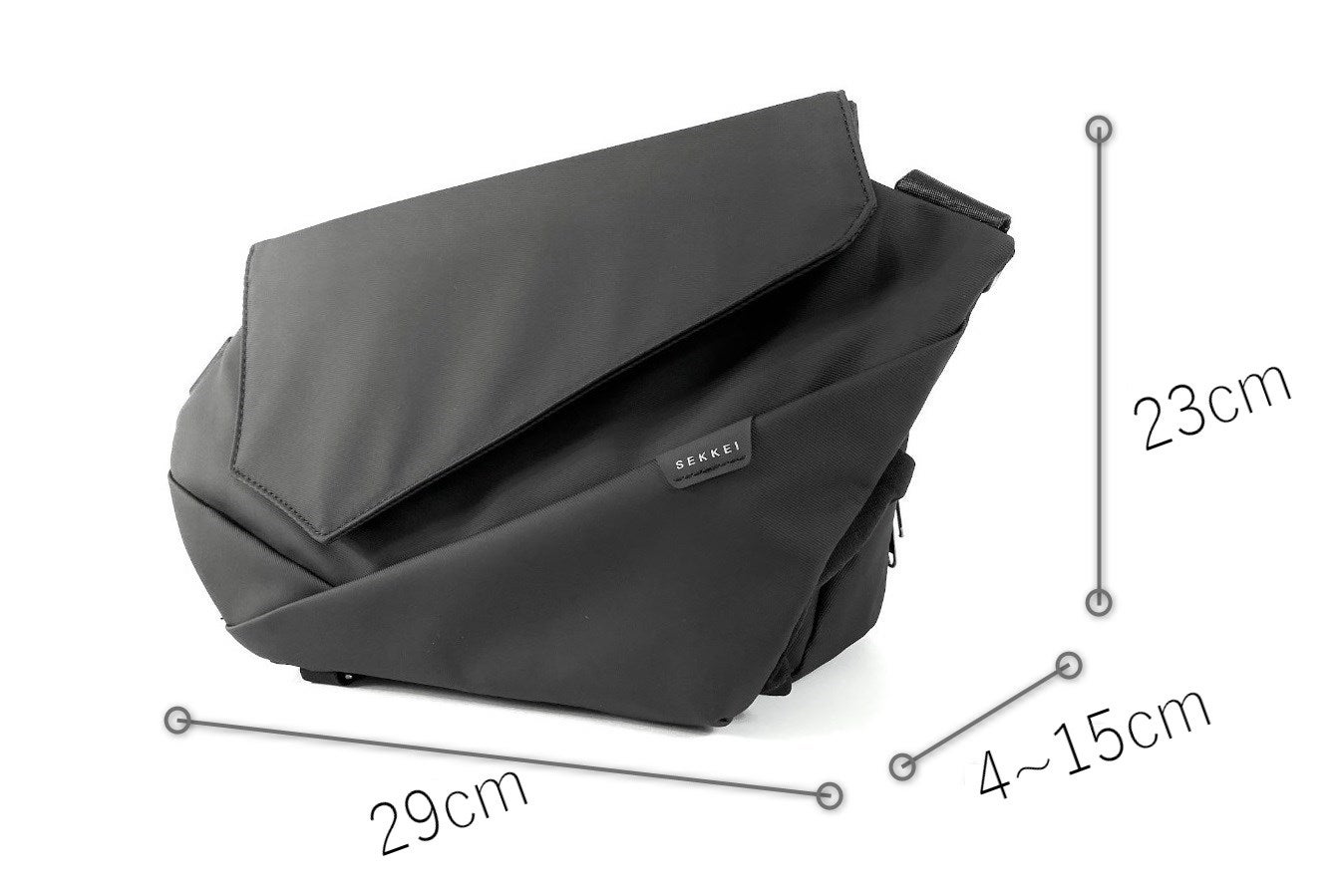 拡張できるスリングバッグ SEKKEI S-sling 更にコンパクトに