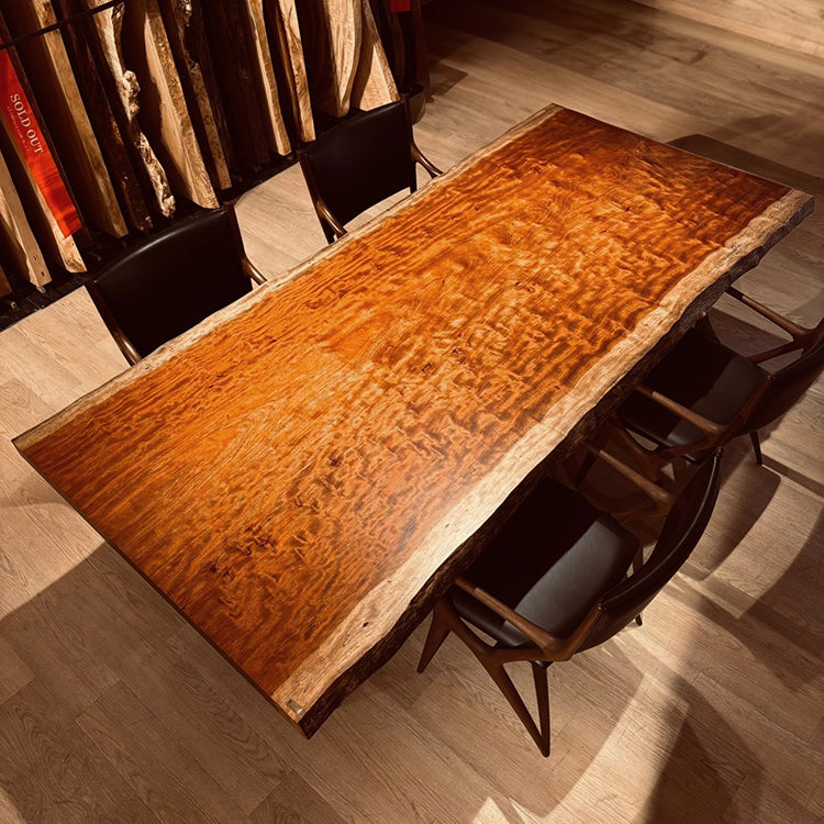 一枚板 ブビンガ 1657-1/2-10-1 （W220cm) ダイニングテーブル