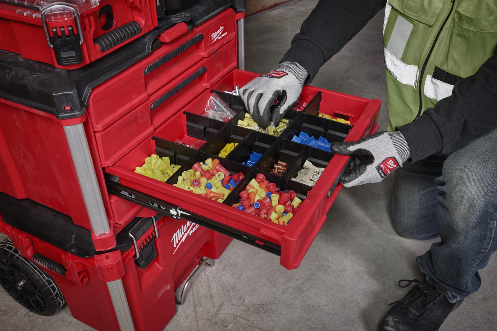 Milwaukee Tool 48-22-8444 Milwaukee PACKOUT 4-Drawer Toolboxes