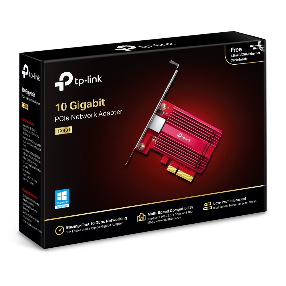 TX401 | 10 Gigabit PCI Express Network Adapter | TP-Link Canada