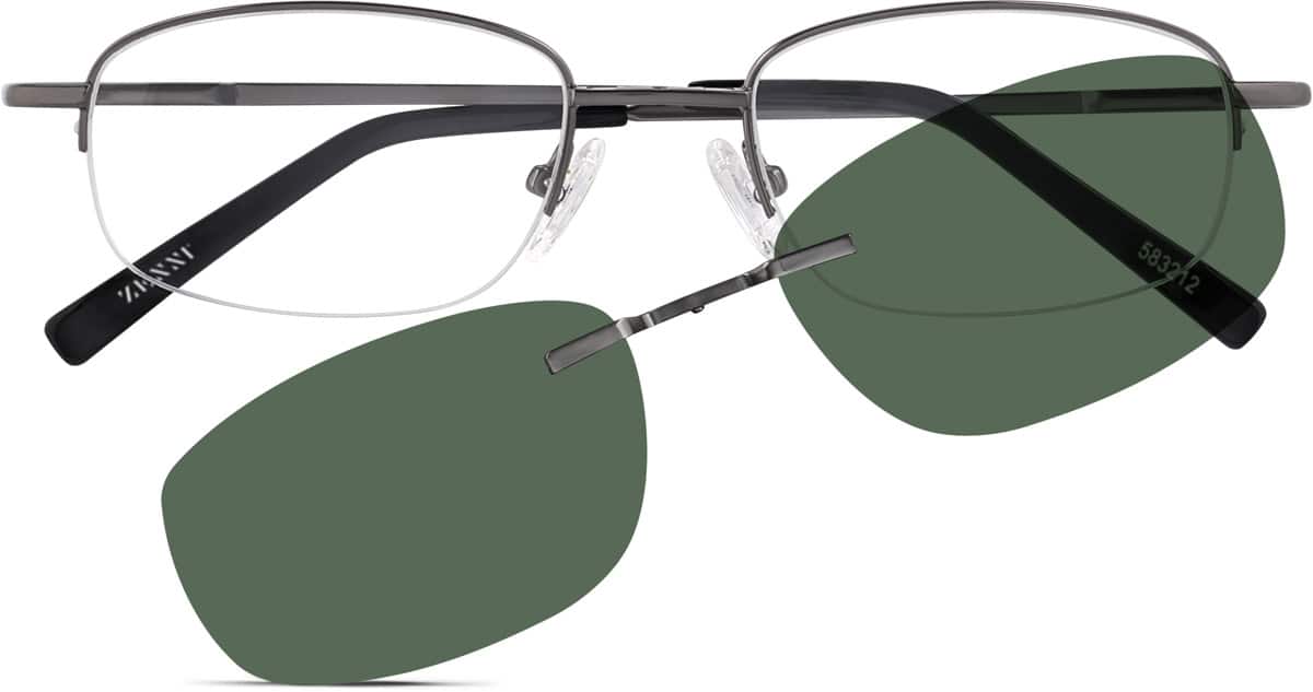 Gray Polarized Magnetic Snap-on #583212 | Zenni Optical