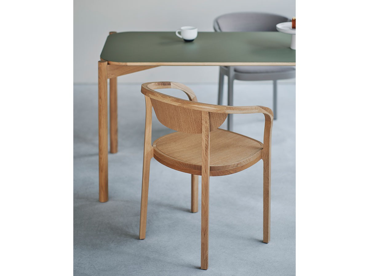 KARIMOKU NEW STANDARD CASTOR TABLE LINOLEUM 180 / カリモクニュー