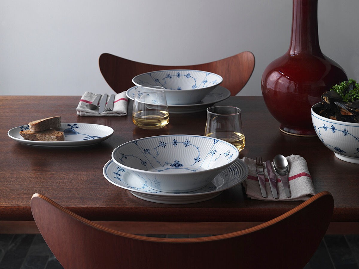 Royal Copenhagen Blue Fluted Plain Plate 19 / ロイヤル