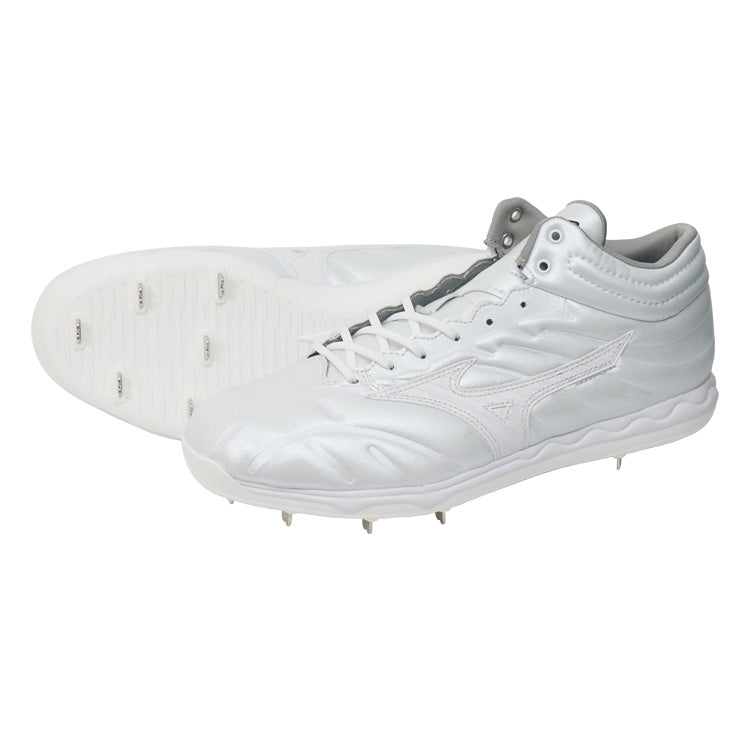 球速が上がるスパイク】2025モデル ミズノプロ 野球 白スパイク 投手