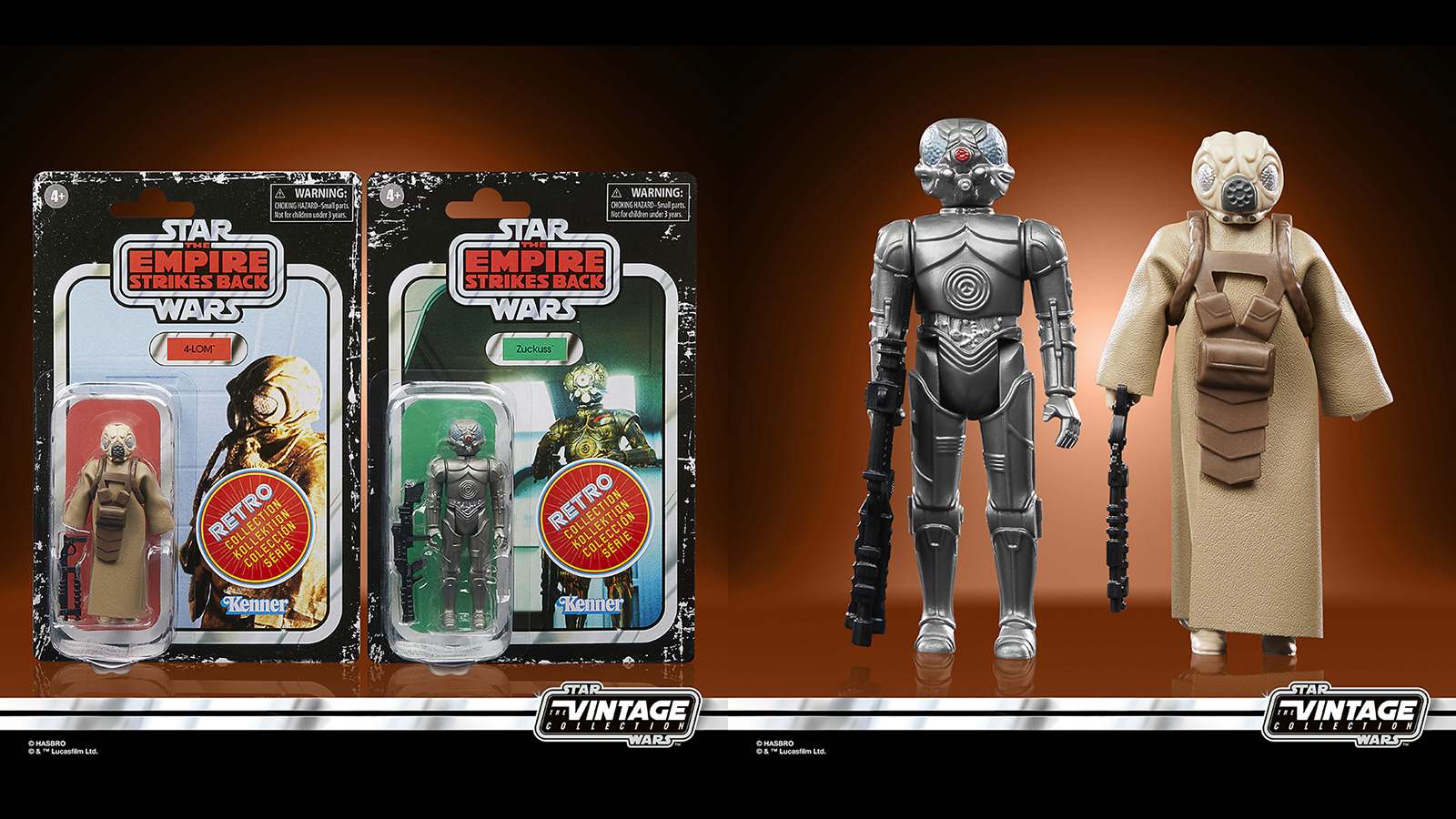 Press Release - Amazon Exclusive Retro Collection 4-LOM & Zuckuss
