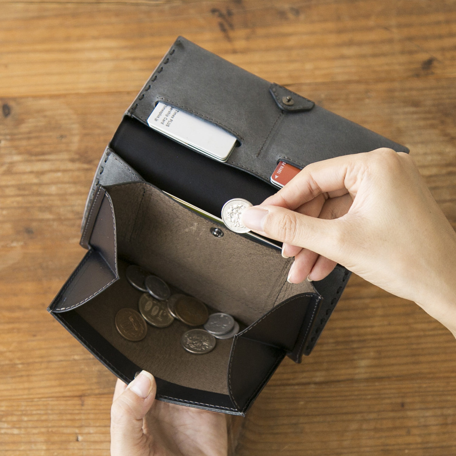 SAFUJI/ミニ長財布 ナッパネビアモデル -【当店限定】All About ガイド