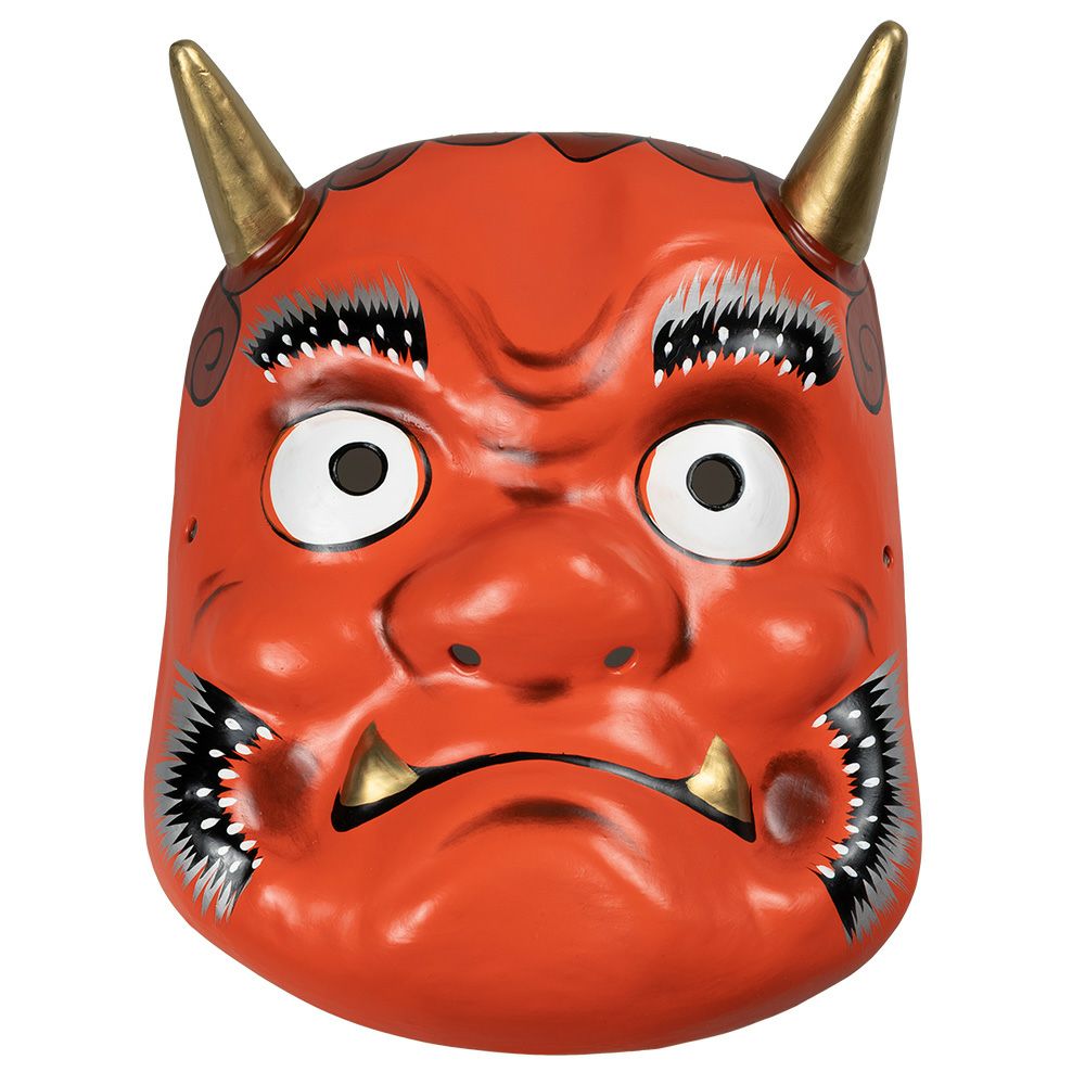 高級お面 赤鬼 張子製 | 祭り用品専門店の祭すみたや