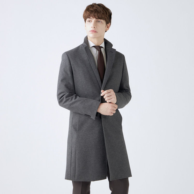 発送在庫あり】【SKINNY】ウールブレンドニットチェスターコート