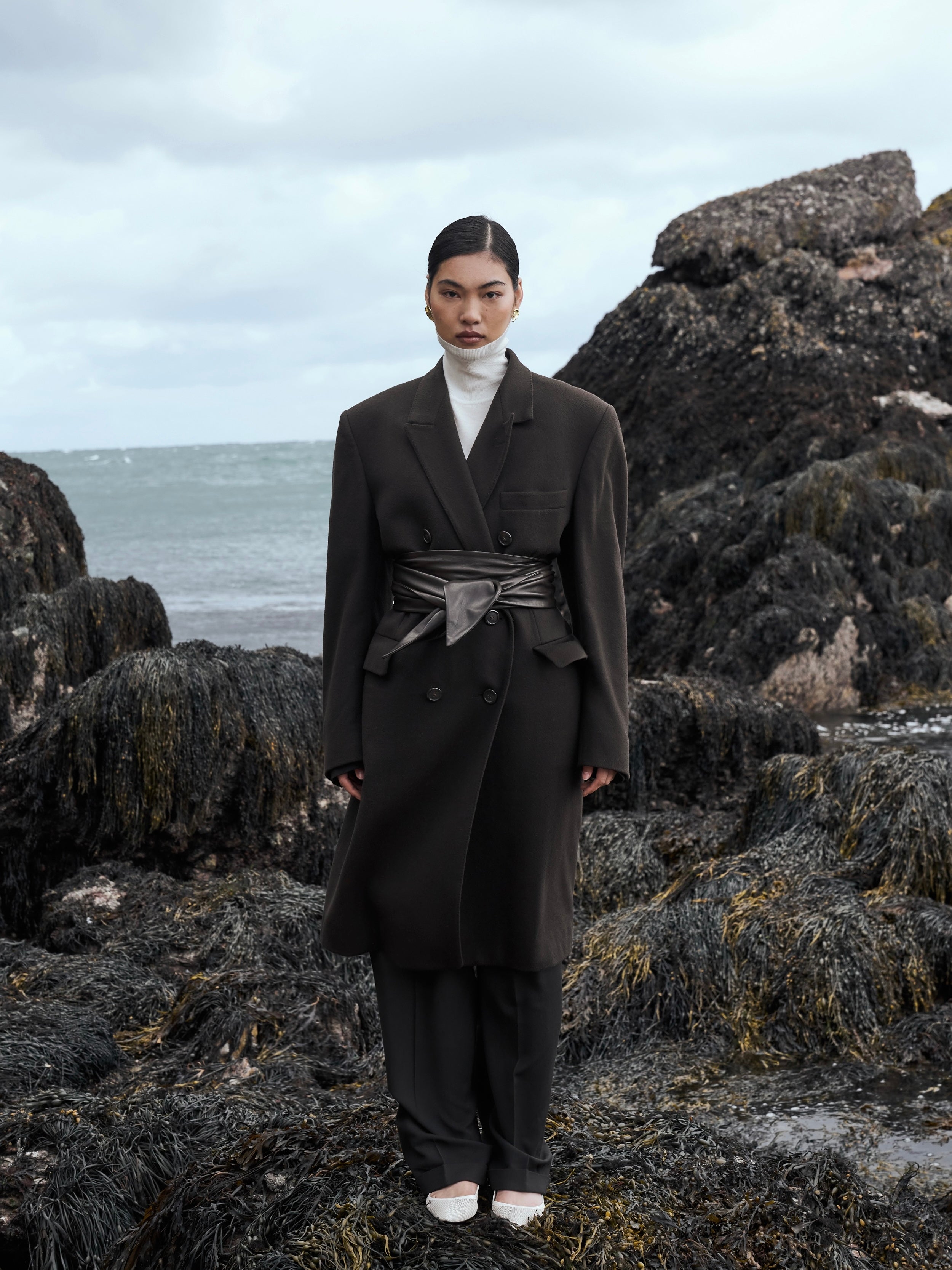 Christian Dior Wool Cashmere Double Breasted Coat - XL